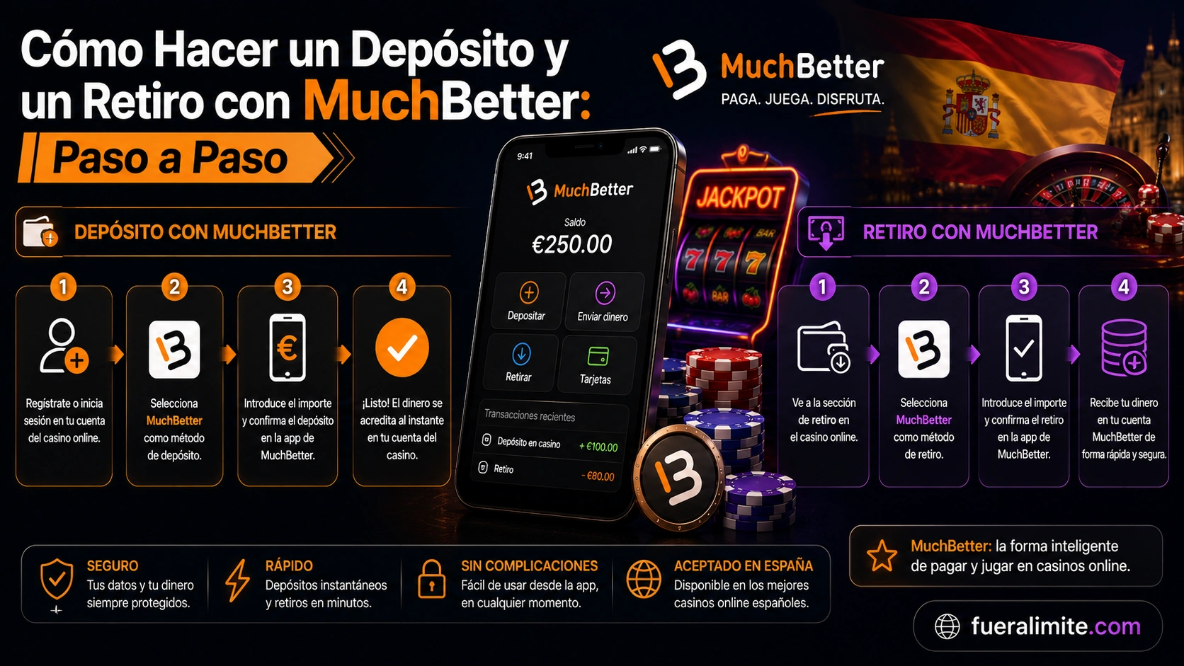 Cómo Hacer un Depósito y un Retiro con MuchBetter: Paso a Paso