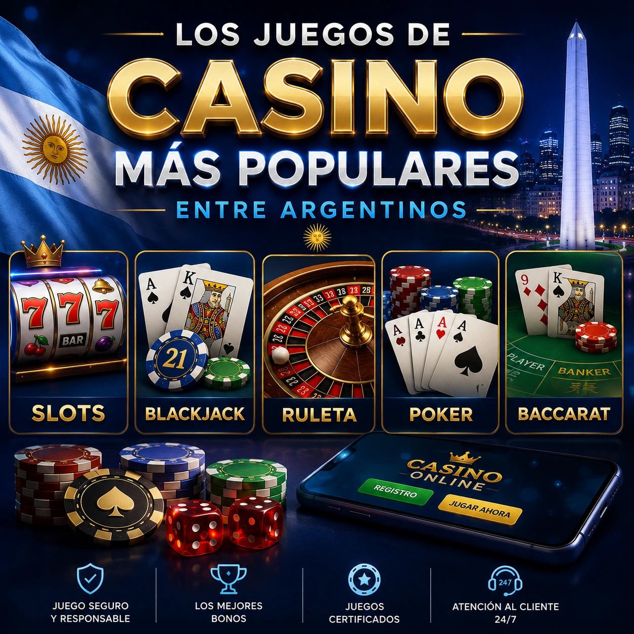 Los Juegos de Casino Más Populares entre Argentinos