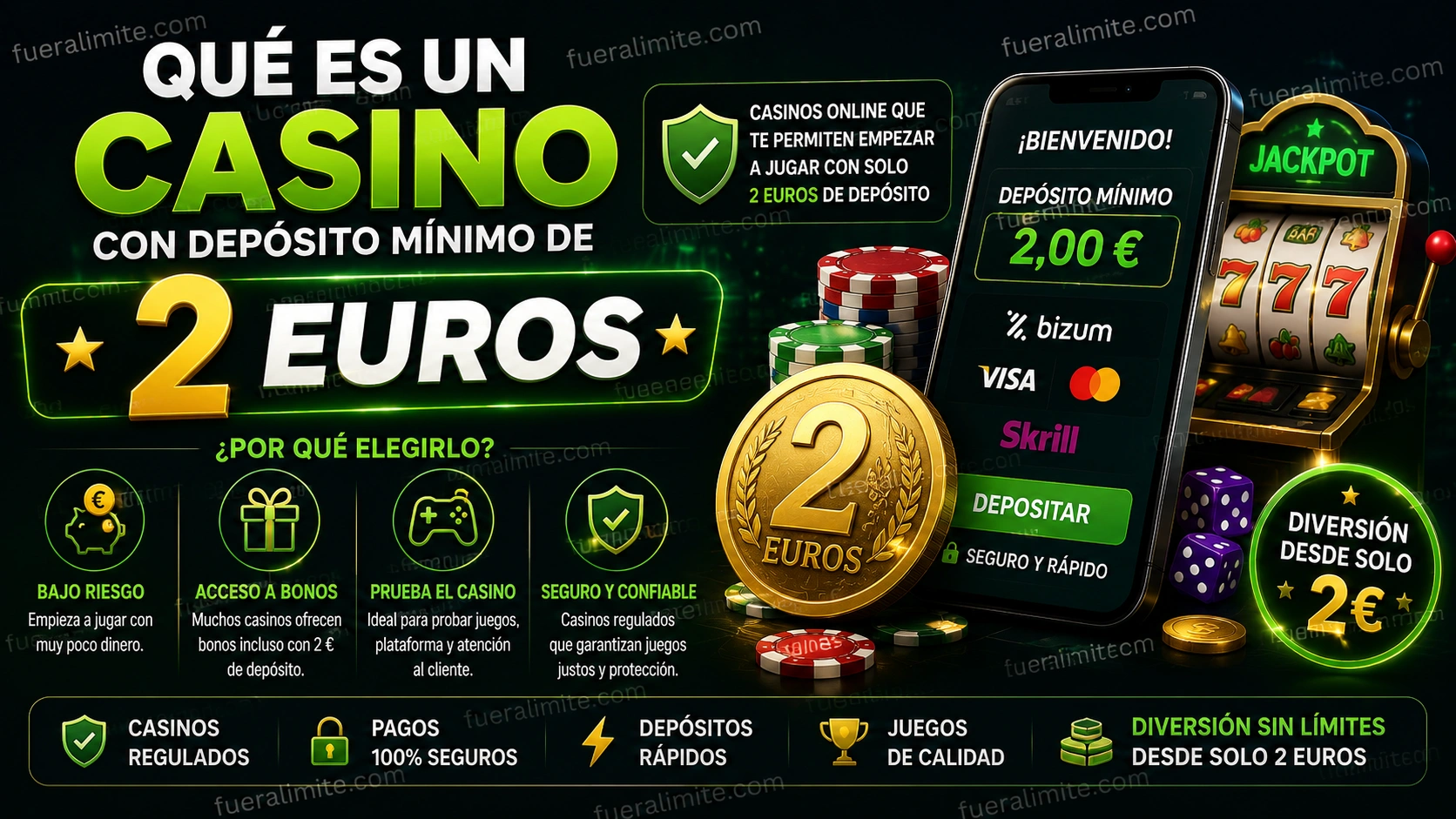 Qué es un casino con depósito mínimo de 2 euros