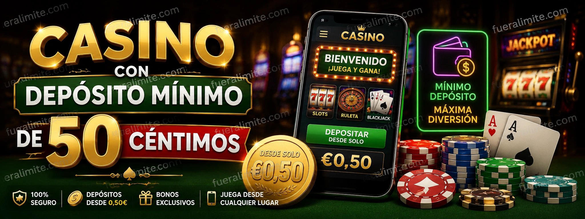 Casino con Depósito Mínimo de 50 Céntimos