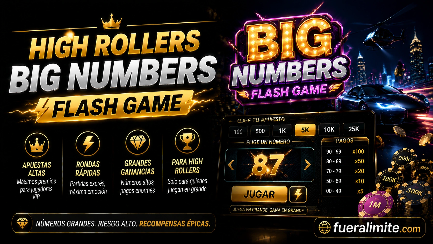 High Rollers Big Numbers Flash Game High Rollers Big Numbers Flash Game