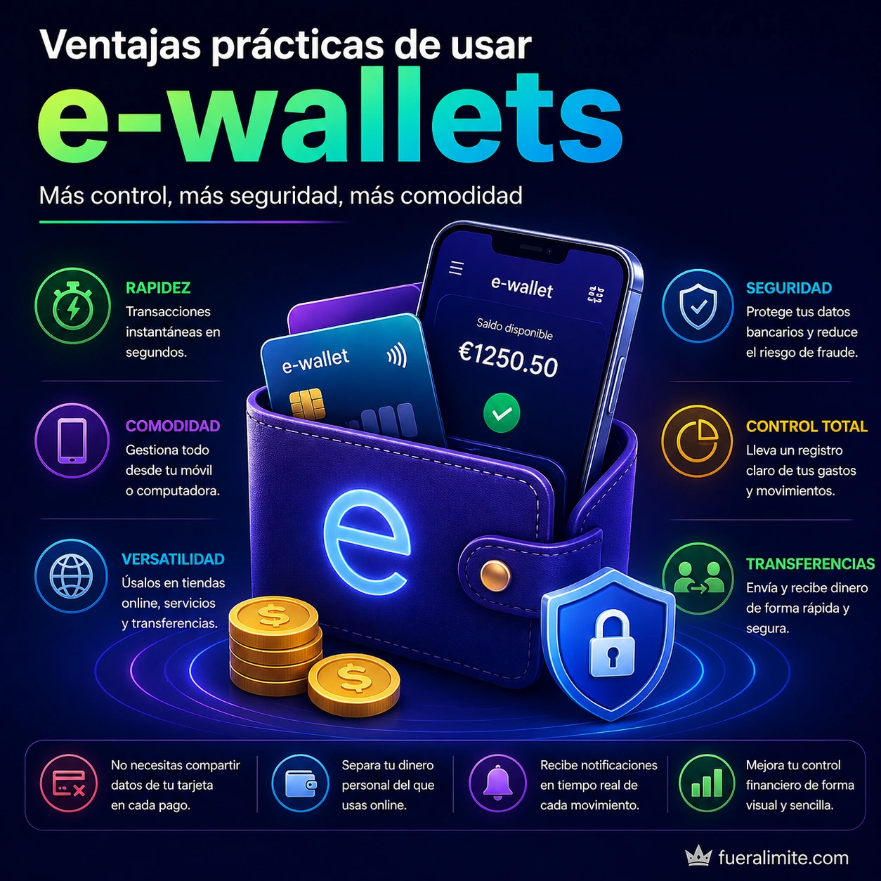 Ventajas prácticas de usar e-wallets Ventajas prácticas de usar e-wallets
