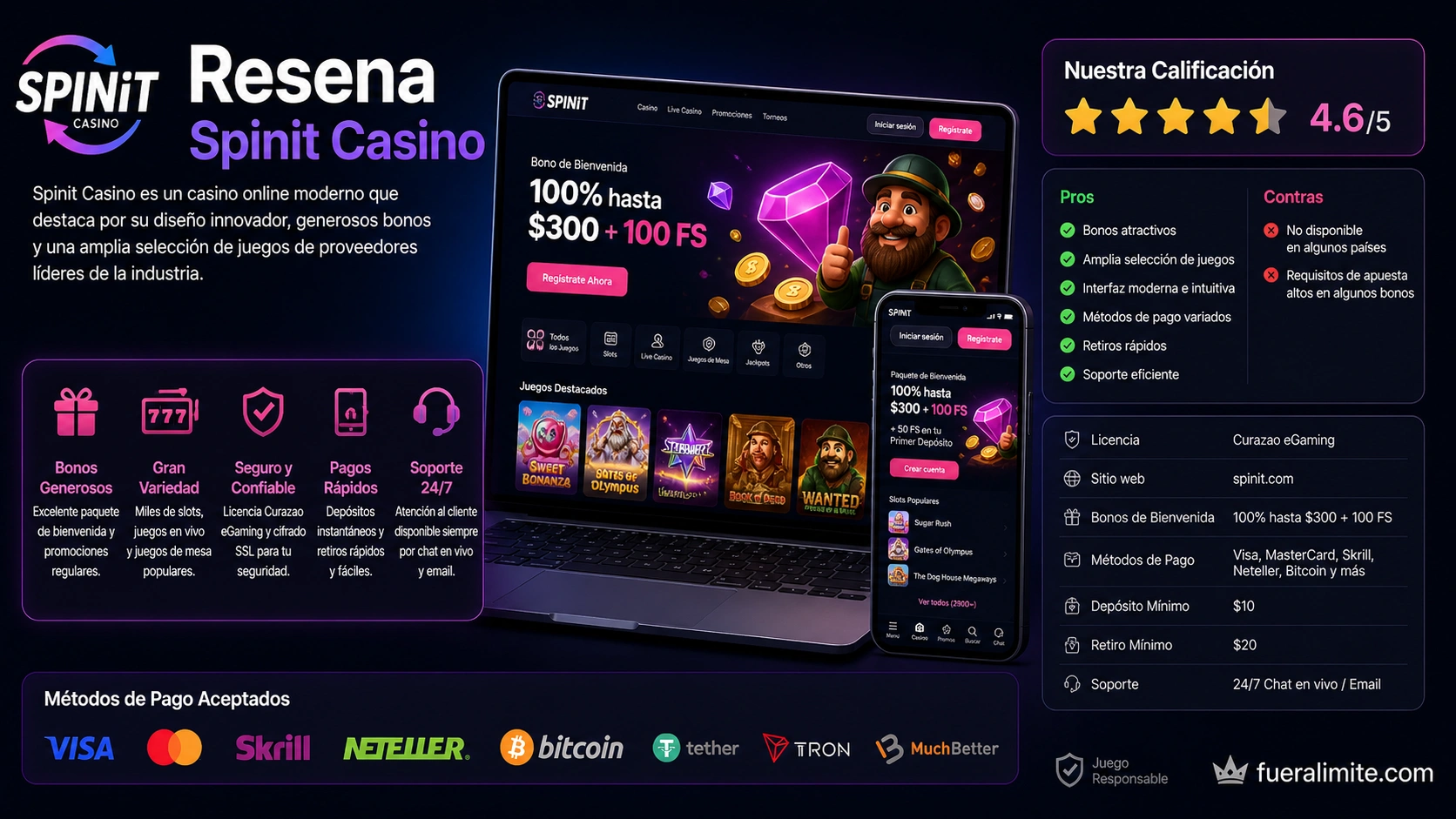 Spinit Casino 2026: Análisis Completo para Jugadores Españoles Spinit Casino 2026: Análisis Completo para Jugadores Españoles
