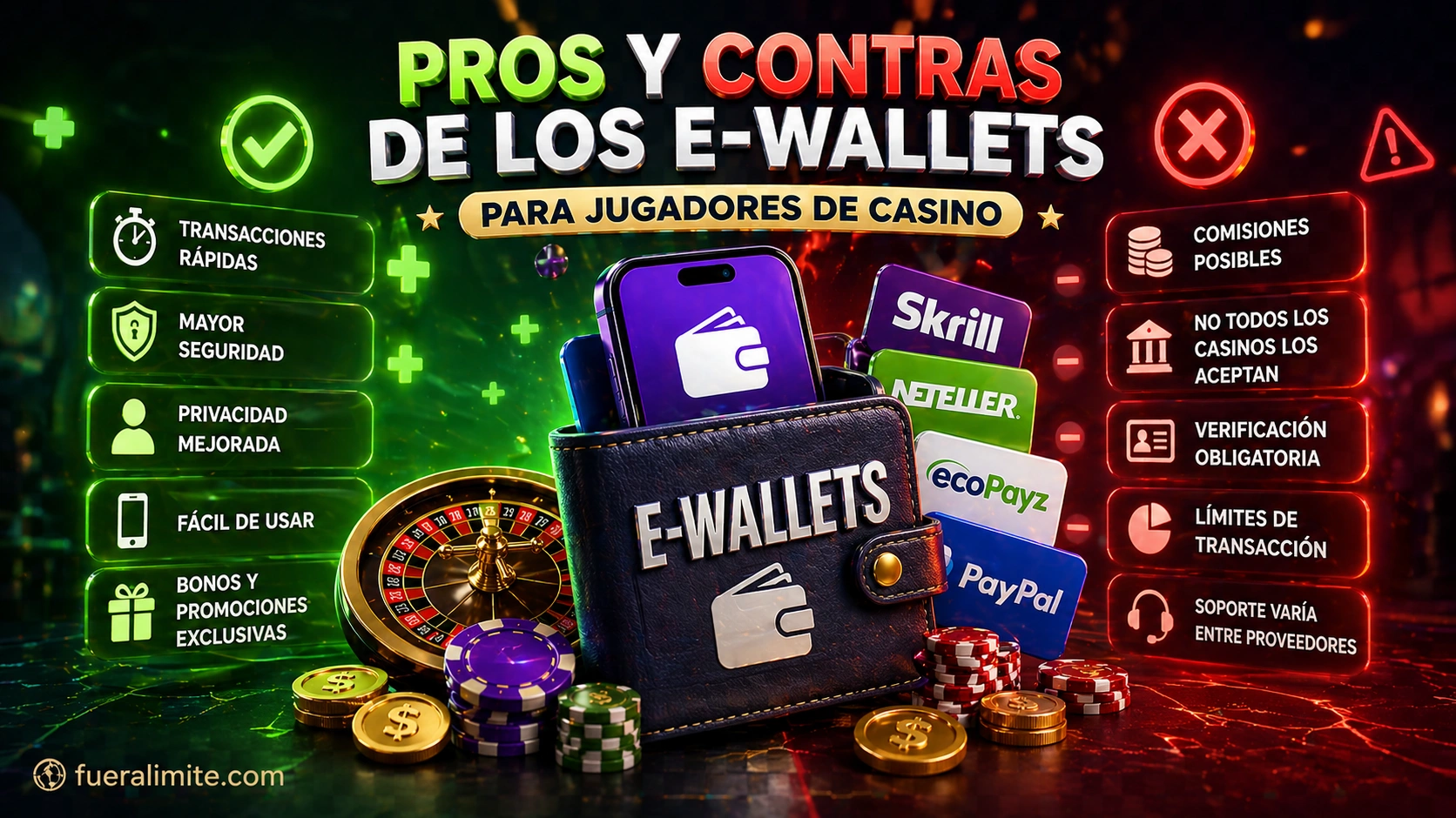 Pros y Contras de los E-Wallets para Jugadores de Casino