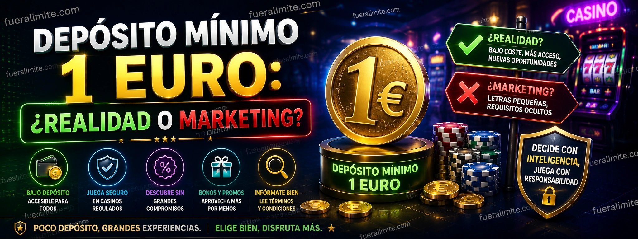 Depósito Mínimo 1 Euro: ¿Realidad o Marketing?