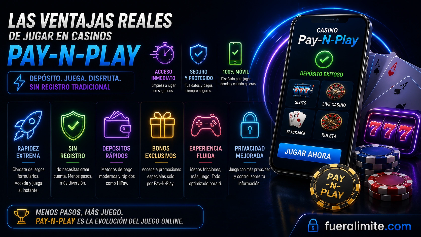 Las ventajas reales de jugar en casinos Pay-N-Play Las ventajas reales de jugar en casinos Pay-N-Play