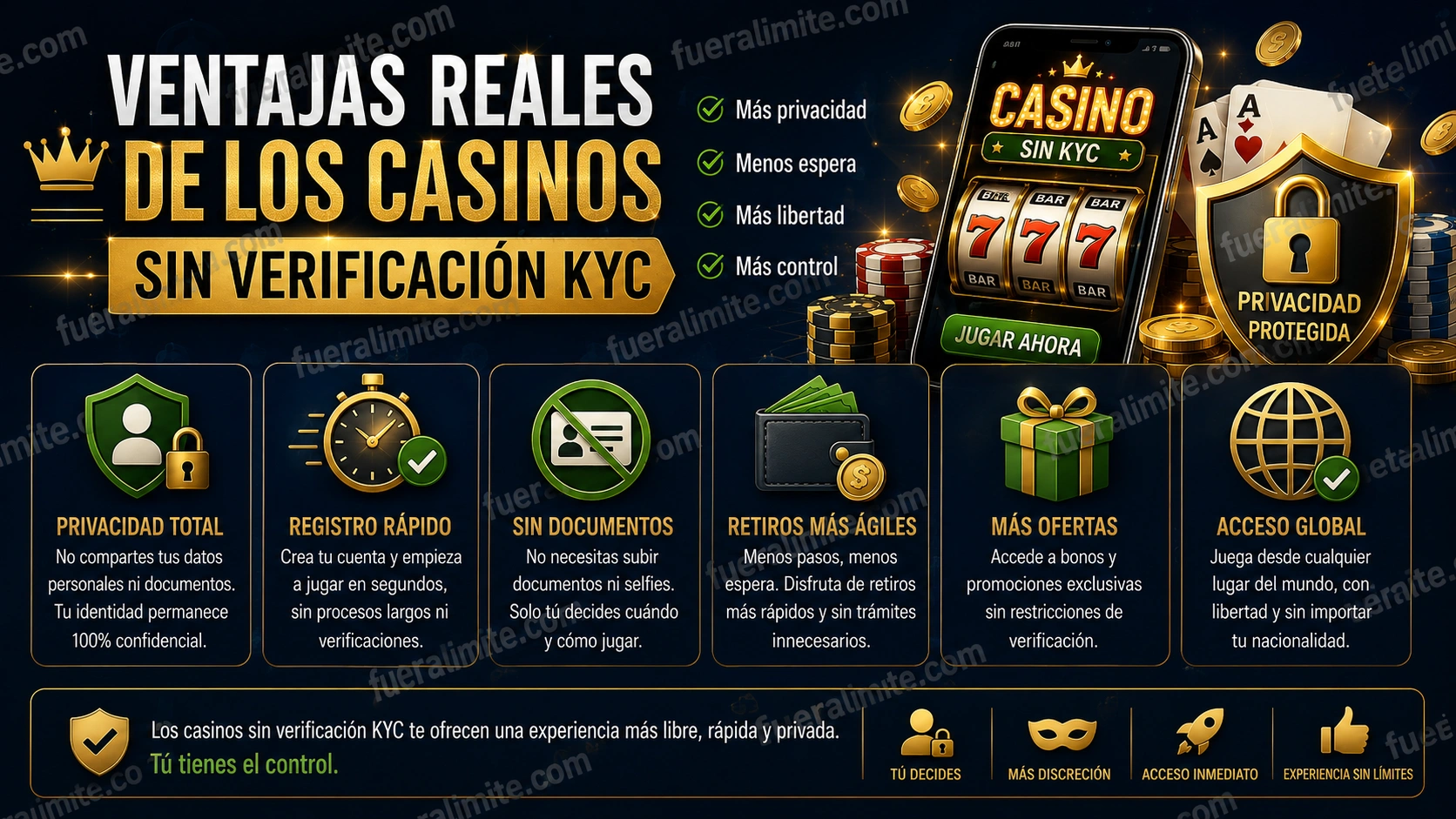 Ventajas Reales de los Casinos Sin Verificación KYC