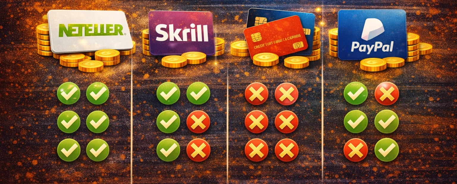 Neteller frente a otros métodos de pago Neteller frente a otros métodos de pago