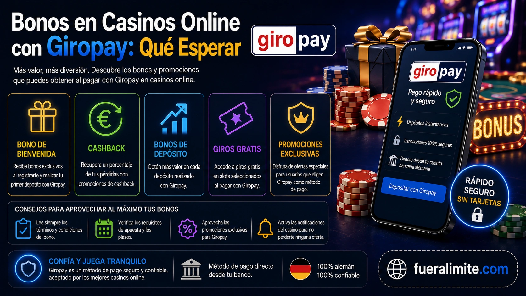 Bonos en Casinos Online con Giropay: Qué Esperar