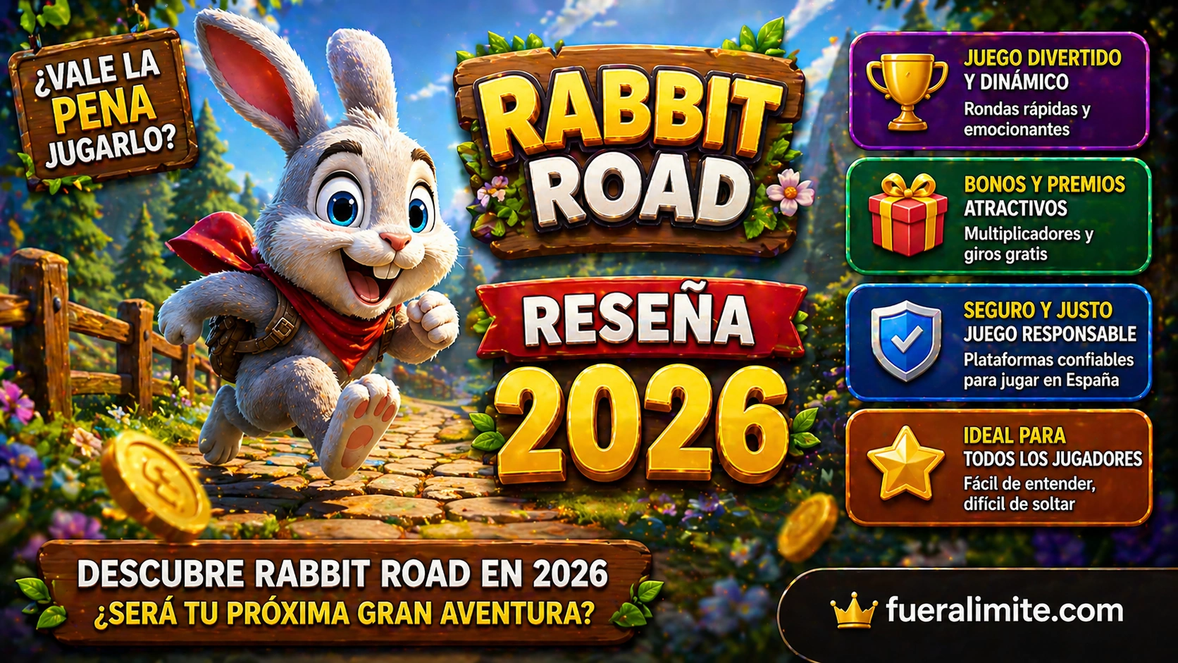 Rabbit Road 2026: reseña completa del juego online que está llamando la atención en España