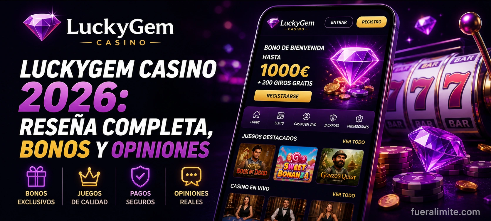 LuckyGem Casino 2026: Reseña Completa, Bonos y Opiniones