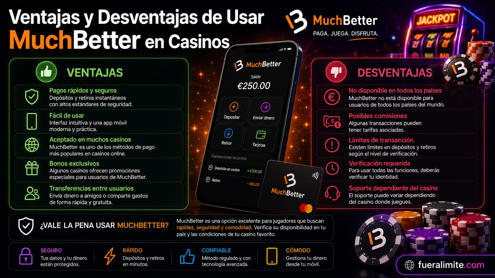 Ventajas y Desventajas de Usar MuchBetter en Casinos