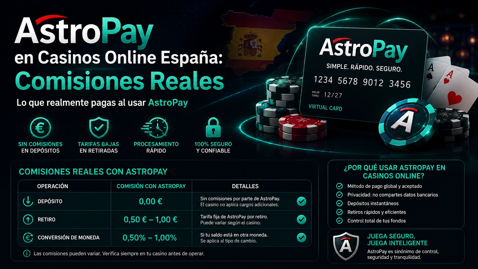 AstroPay en Casinos Online España Comisiones Reales AstroPay en Casinos Online España: Comisiones Reales