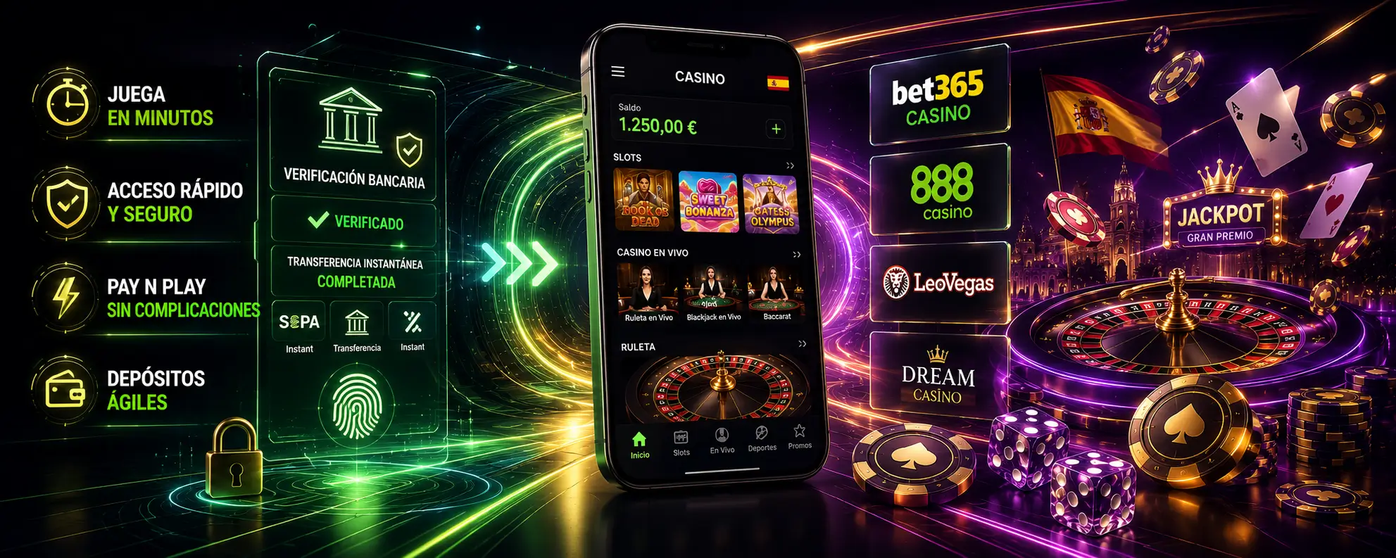 Casinos Pay N Play y registro rápido