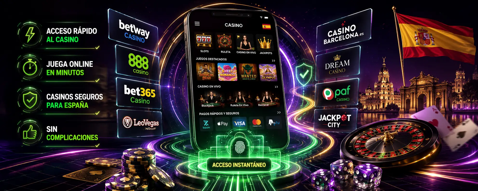 Casinos sin registro en España 2026