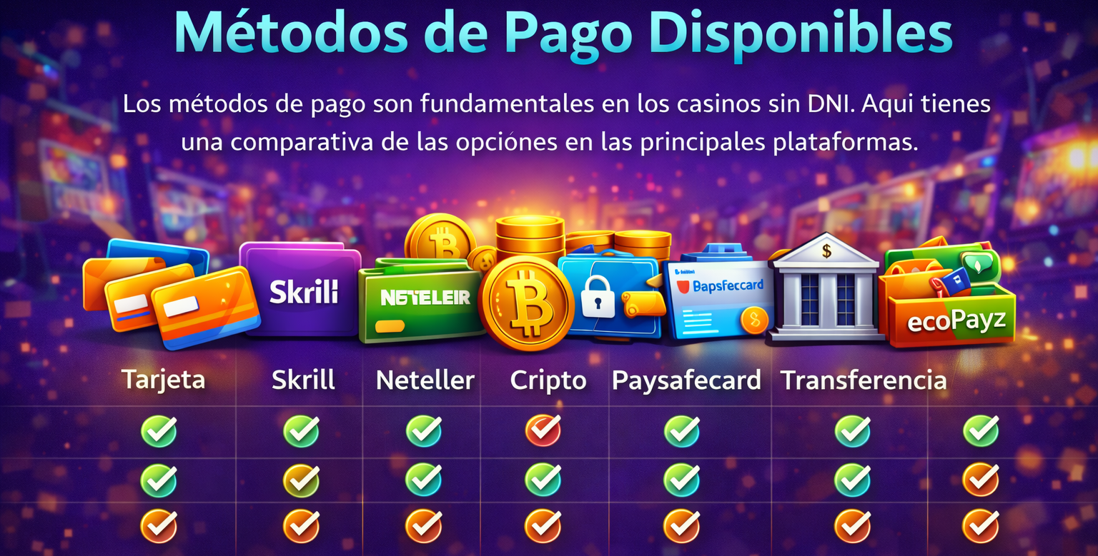 Métodos de Pago Disponibles