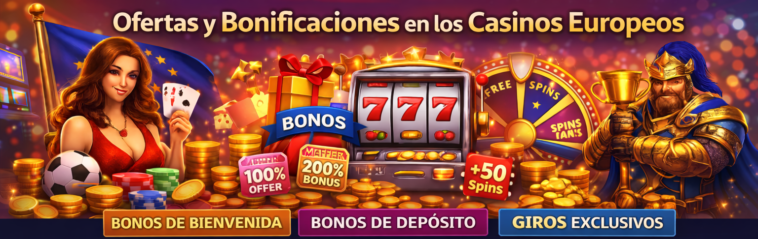 Ofertas y Bonificaciones en los Casinos Europeos Ofertas y Bonificaciones en los Casinos Europeos