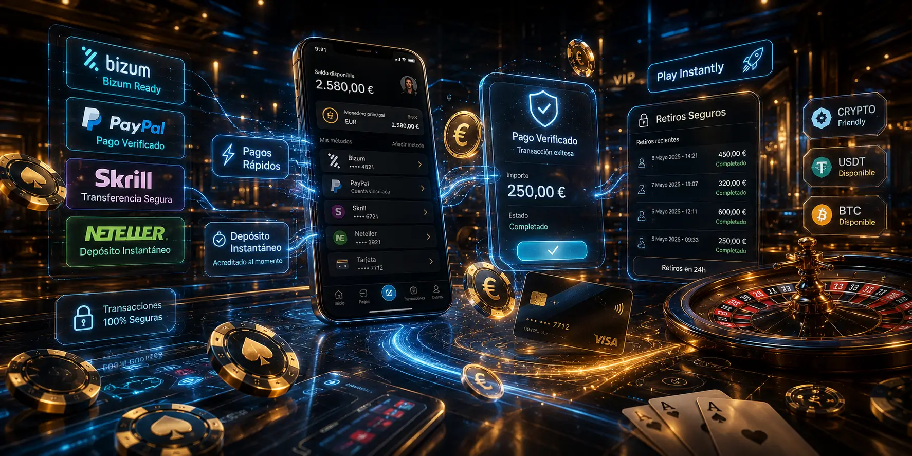 Pagos — Métodos Relevantes para España