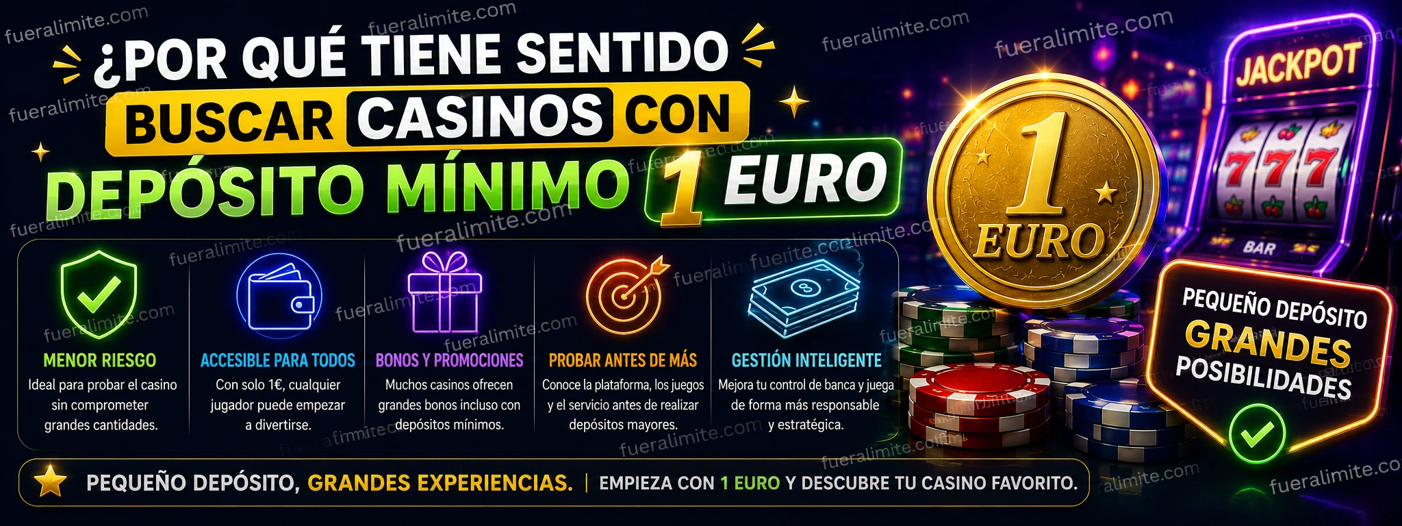 Por Qué Tiene Sentido Buscar Casinos con Depósito Mínimo 1 Euro