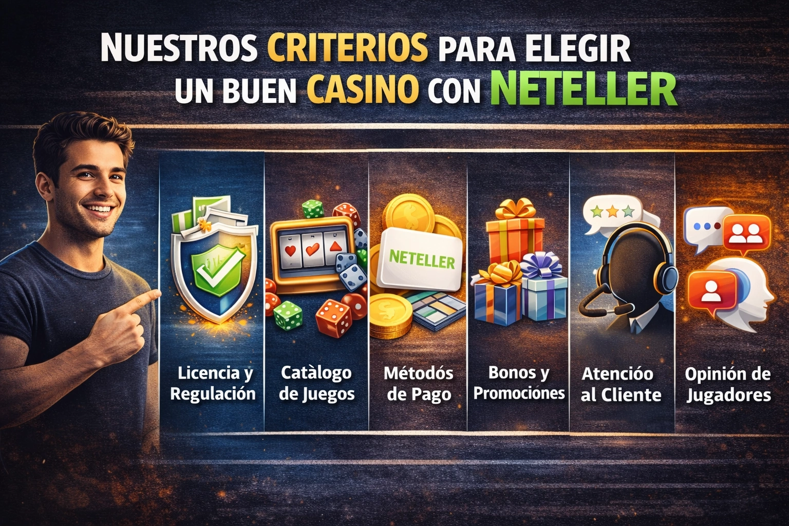 Nuestros criterios para elegir un buen casino con Neteller Nuestros criterios para elegir un buen casino con Neteller