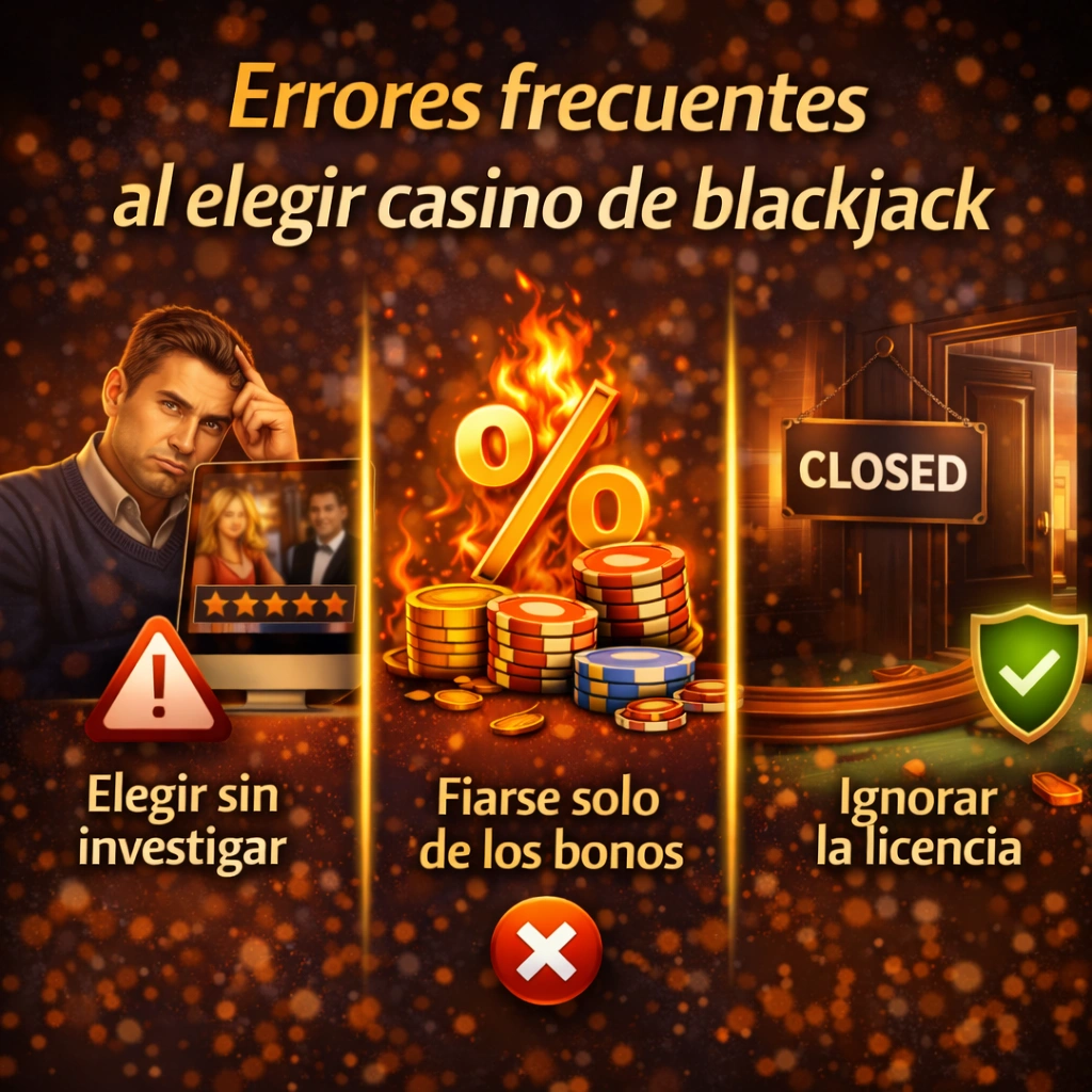 Errores frecuentes al elegir casino de blackjack Errores frecuentes al elegir casino de blackjack