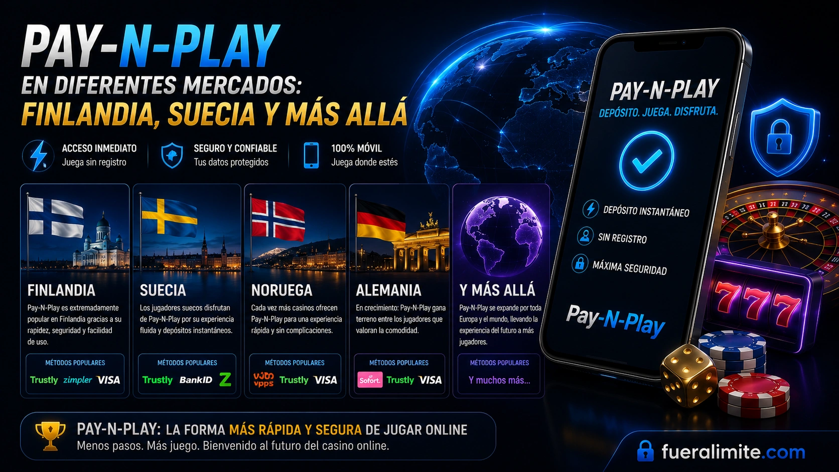 Pay-N-Play en diferentes mercados: Finlandia, Suecia y más allá Pay-N-Play en diferentes mercados: Finlandia, Suecia y más allá