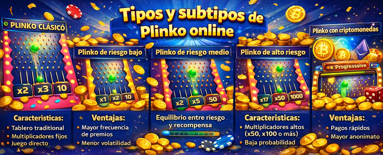 Tipos y subtipos de plinko online Tipos y subtipos de plinko online