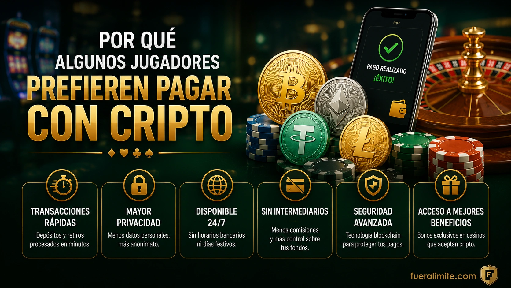 Por qué algunos jugadores prefieren pagar con cripto