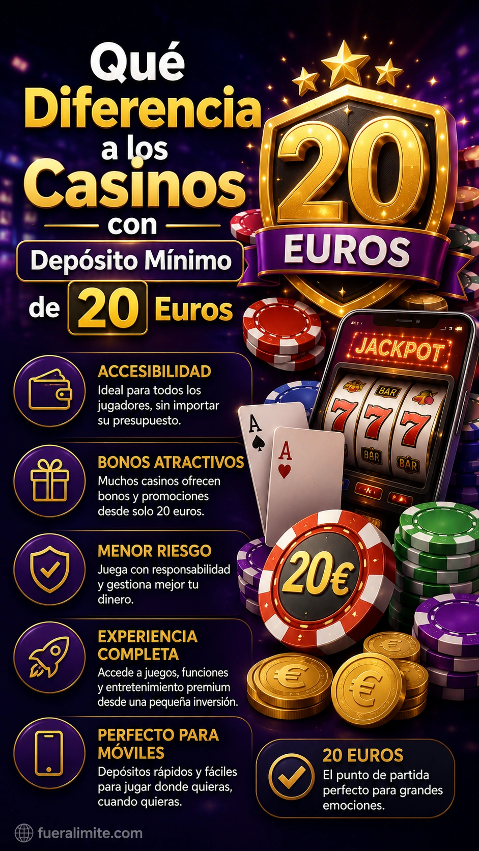 Qué Diferencia a los Casinos con Depósito Mínimo de 20 Euros