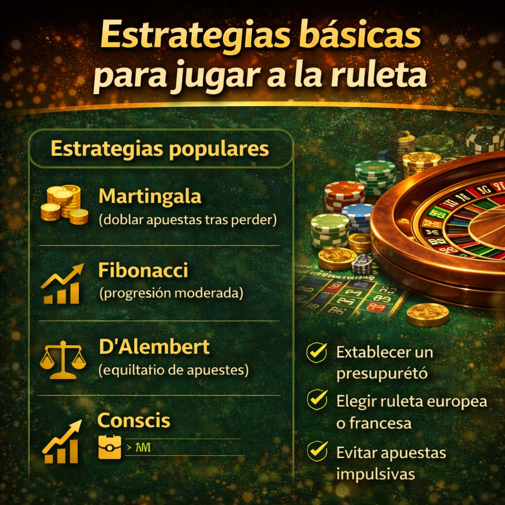 Estrategias básicas para jugar a la ruleta