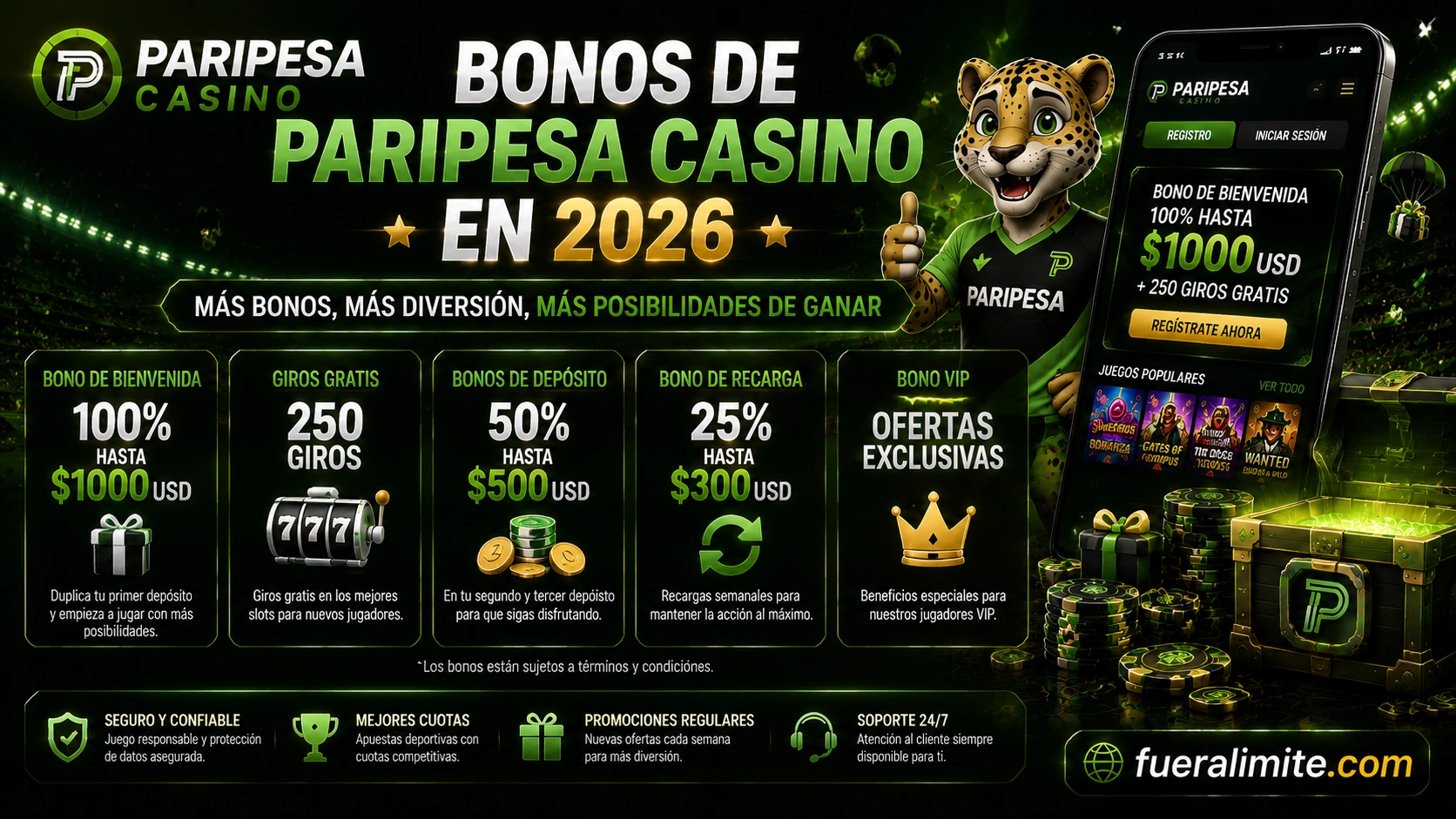 Bonos de Paripesa Casino en 2026 Bonos de Paripesa Casino en 2026