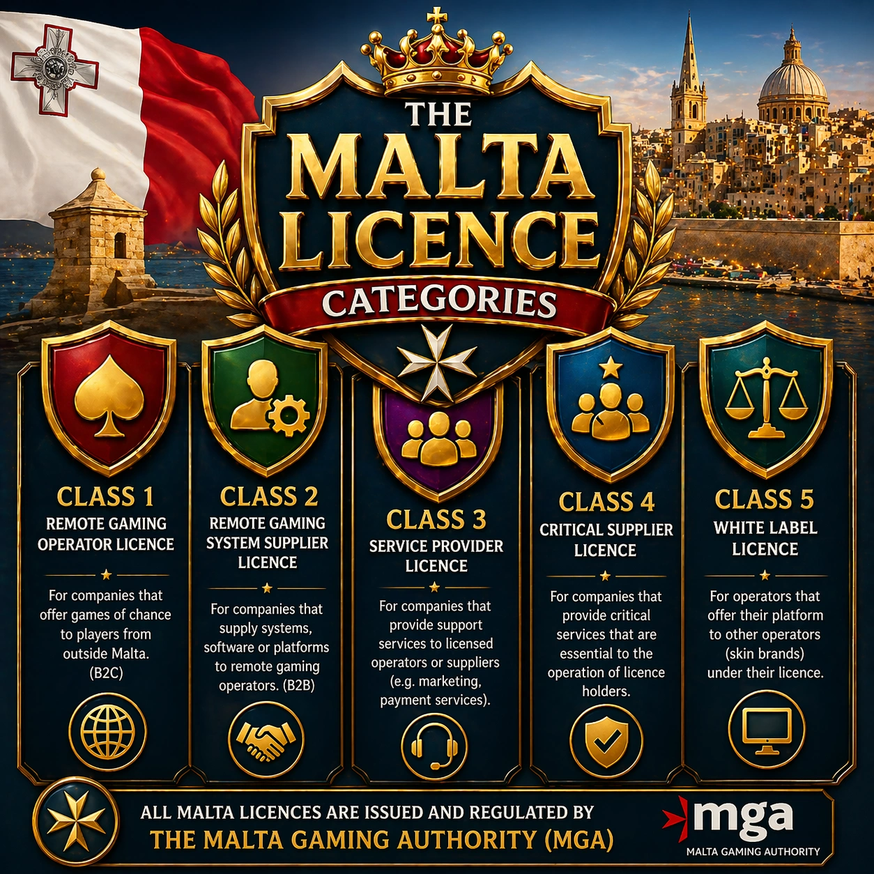 The Malta Licence Categories