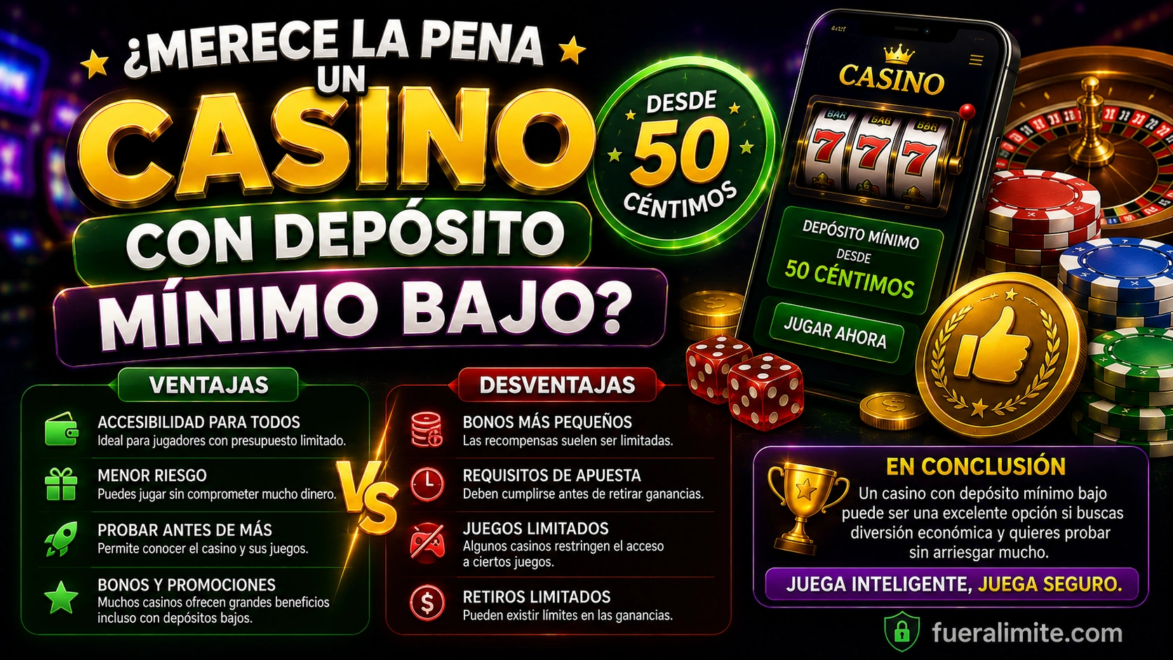 ¿Merece la Pena un Casino con Depósito Mínimo Bajo? ¿Merece la Pena un Casino con Depósito Mínimo Bajo?